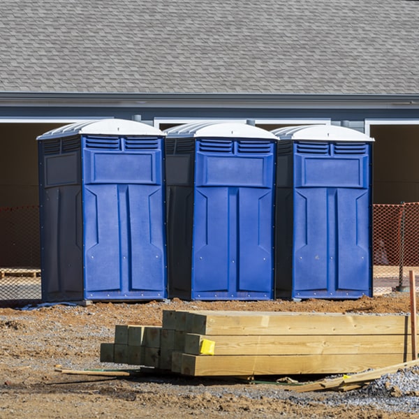 are there any restrictions on what items can be disposed of in the porta potties in Vernon